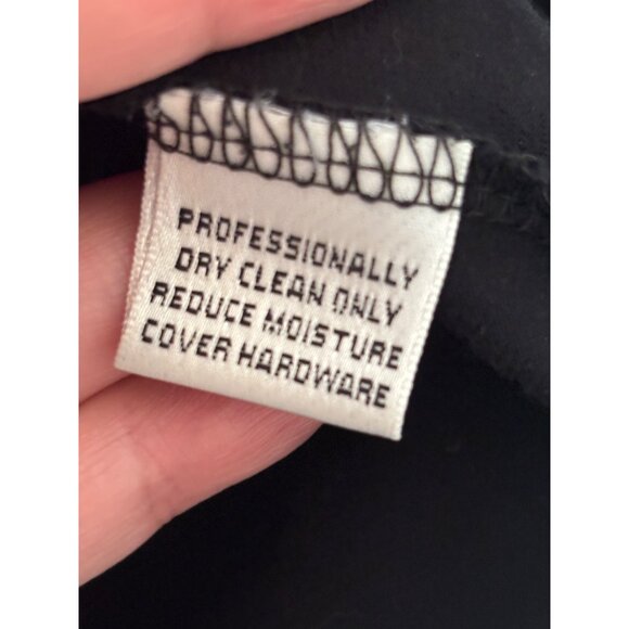 St. John Sport By Marie Gray Black Zip-Up Jacket Tie Sleeve M - Picture 6 of 11